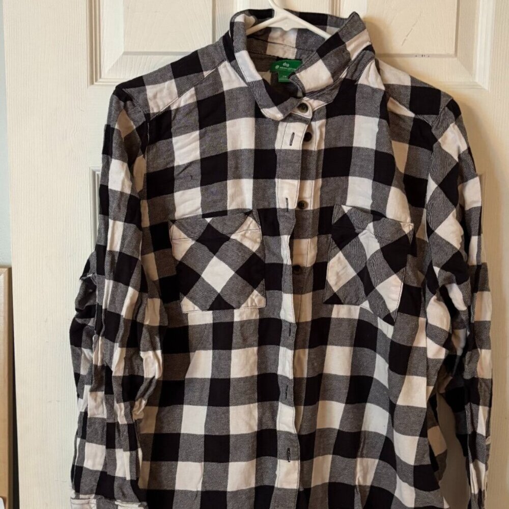 Black and white flannel - Originally $15